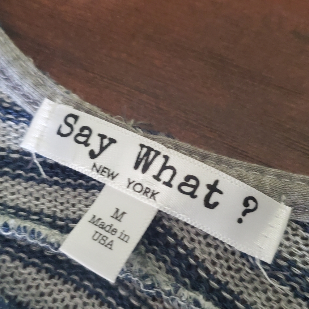 SAY WHAT?STRIPED SWEATER - Picture 4 of 8
